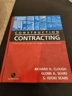 "Construction Contracting" 7th Edition, Like New, Great Price!