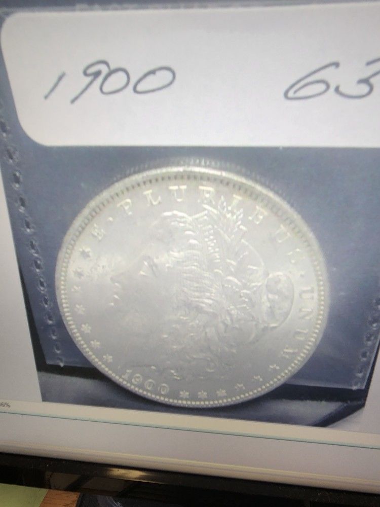 9 MS Uncirculated Morgan Silver Dollars