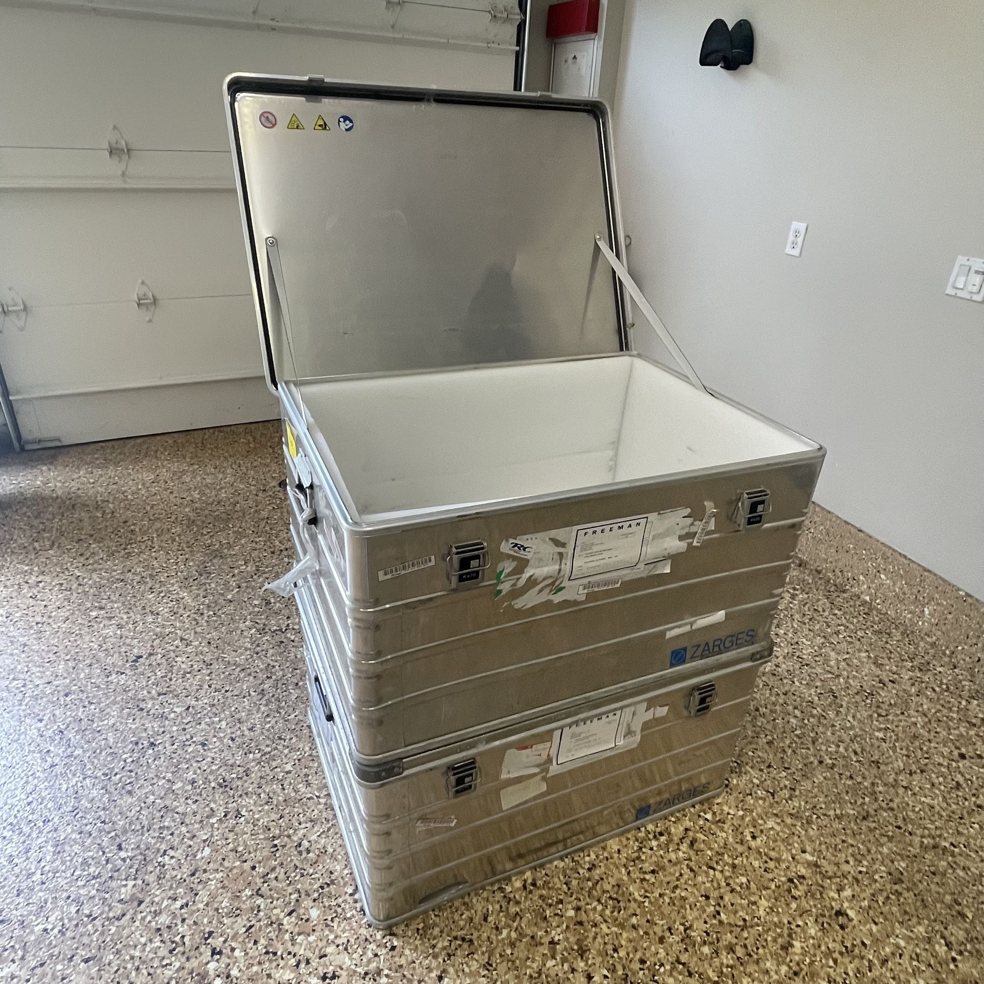 Zarges Steel Crates x 2
