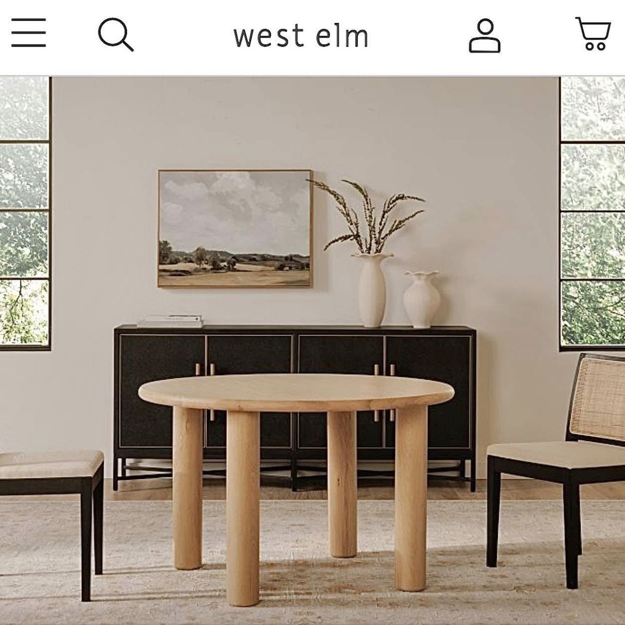 Free Delivery NEW IN-BOX West Elm Dining Table in Solid Oak FSC® Certified Wood Scratch+Stain Resistant (Retail $1,850)