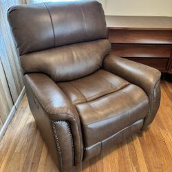 Leather Power BarcaLounger Recliner