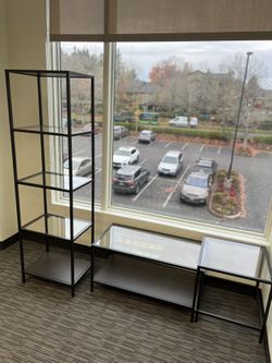 Ikea Nesting Tables With Matching Shelving Unit