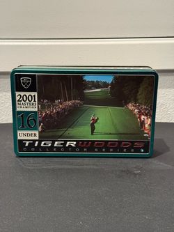 Tiger Woods Nike Collector Series Tin 2001 Masters Golf Balls