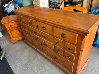 Large dresser and matching nightstand