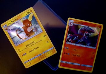 POKEMON MINT CARDS SET HOLO'S RAICHU, LYCANROC   4