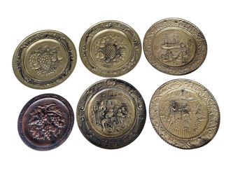 Vintage Brass Decorative Wall Plates