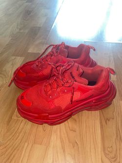 Balenciaga Triple S Sneakers (Red) – EU 42 / US 9 (PICKUP ONLY)