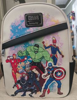 NWT Disney Parks Loungefly Marvel Avengers Artist Series Backpack