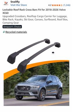 Volvo XC 60 Lockable Roof Rack Cross Bars