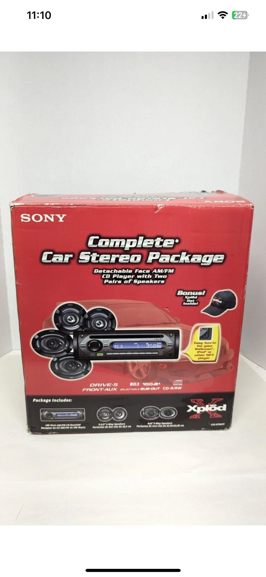 SONY - Xplod CXS-GT06HP Car Stereo Package Detachable Face AM/FM CD Player 