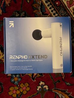 RENPHO Extend Massage Gun with Detachable Long Handle - Like New / Complete Set