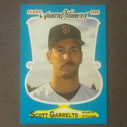 1990 Fleer Scott Garrelts San Francisco Giants #14 Award Winners Baseball Card Vintage Collectible Trading Sports MLB Major League