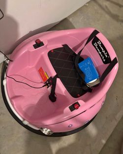 Toddler pink bumper car