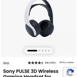 New Sony PlayStation Pulse 3d Headset 