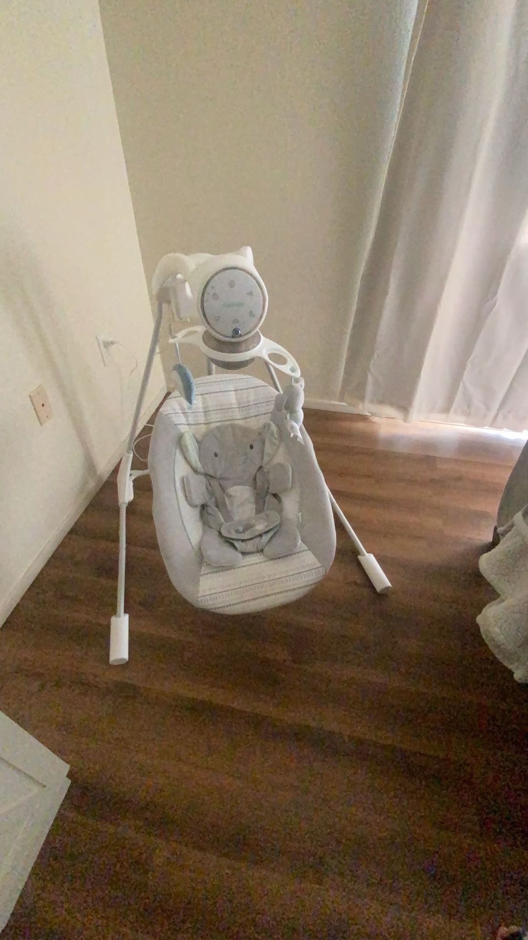 Ingenuity InLighten Soothing Swing - Van the Elephant Baby Swinger