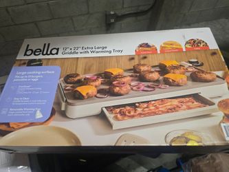 bella griddle with warming tray