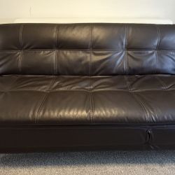 Leather Futon Sofa Bed