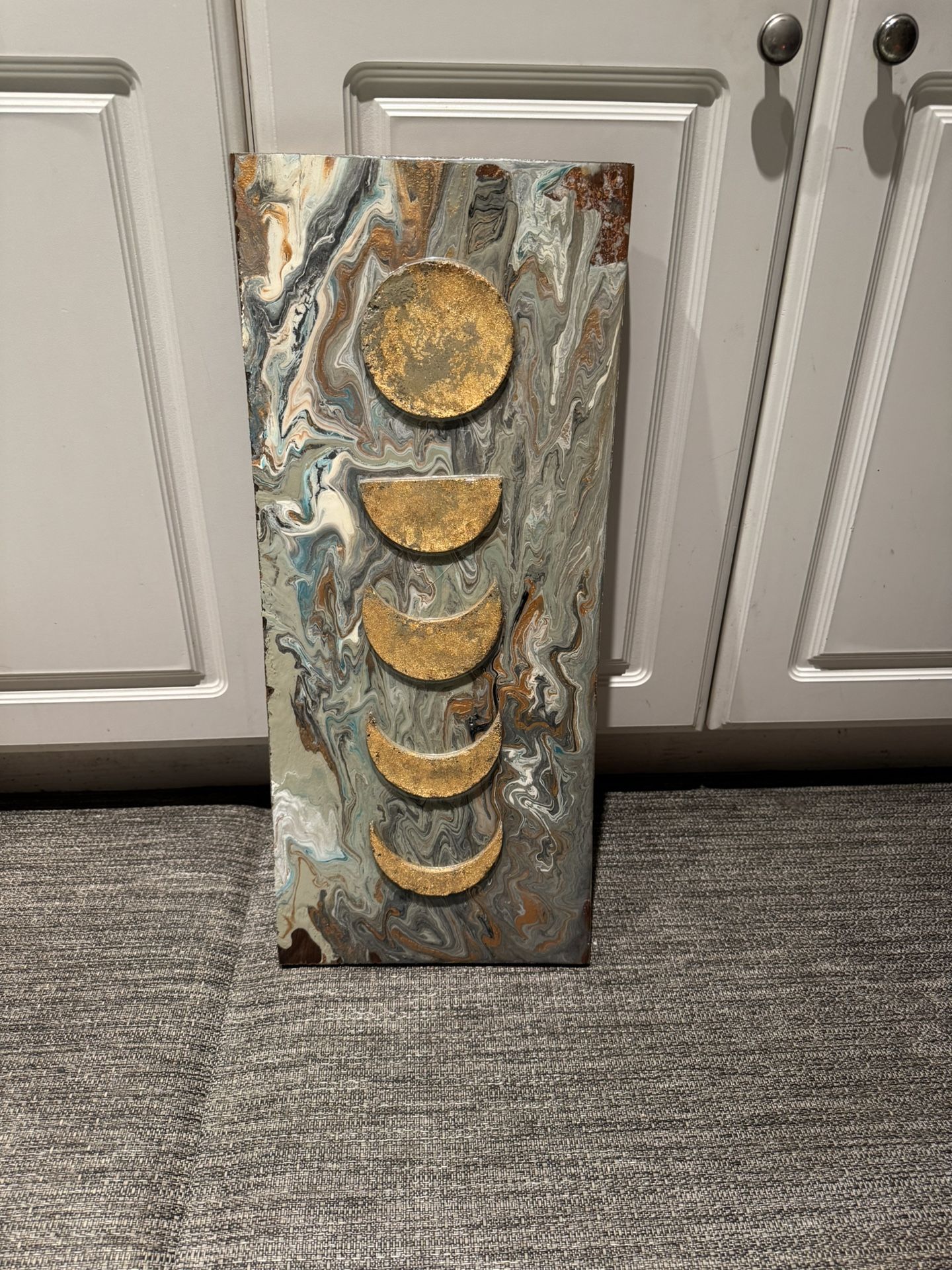 Moon Art On Wood
