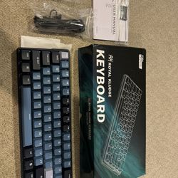 RK ROYAL KLUDGE RK61 Plus Wireless Mechanical Keyboard, 60% RGB Gaming Keyboard with USB Hub, Hot Swappable Computer PC Keyboards with Bluetooth/2.4G/