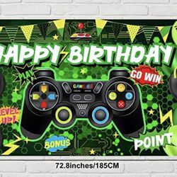 Video Gamer Birthday Banner