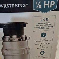 Waste King Garbage Disposal 