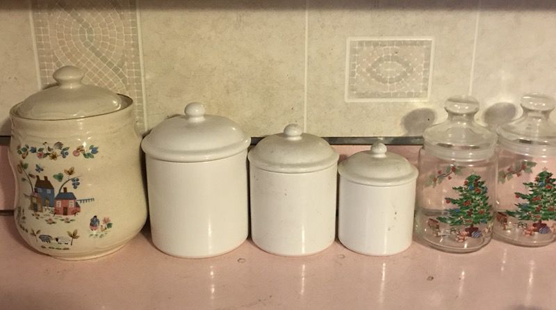 Kitchen canisters and cookies canister