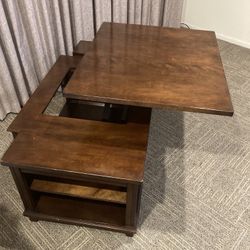 Coffee table with lift