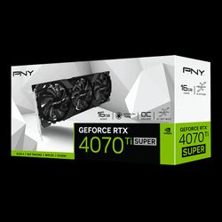 PNY GeForce RTX™ 4070 Ti SUPER 16GB VERTO™ Overclocked Triple Fan DLSS 3