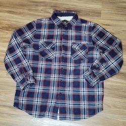 Freedom Foundry Flannel Plaid Sherpa-lined Shirt Jacket
