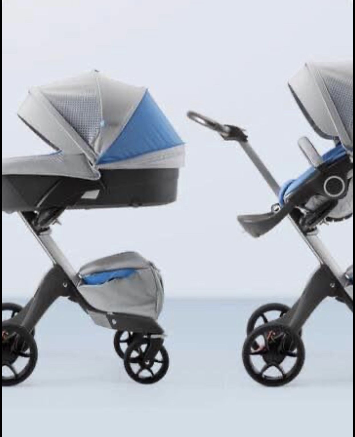 STOKKE XPLORY STROLLER SET INCLUDES BASSINET NUNA PIPA CAR SEAT