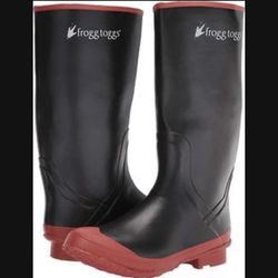 NEW - FROGG TOGGS Mens 16" Black Utility Boot