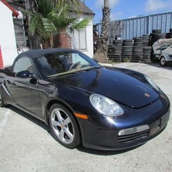 2007, Porsche, Boxster, Blue Ext With Tan Int And Blue Top Rare! Low Miles