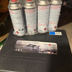 Deluxe portanle gas stove with 4 Butane fuel