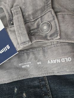 New O navy gray slim 28