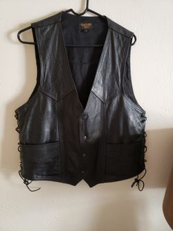 Leather Vest Large