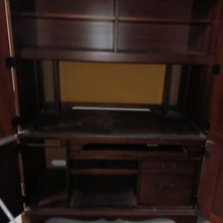 Vintage Hooker Computer Amoire 