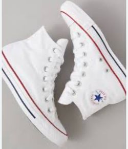 Converse size 8 women’s new no box All Star White High Top Shoes Sneakers