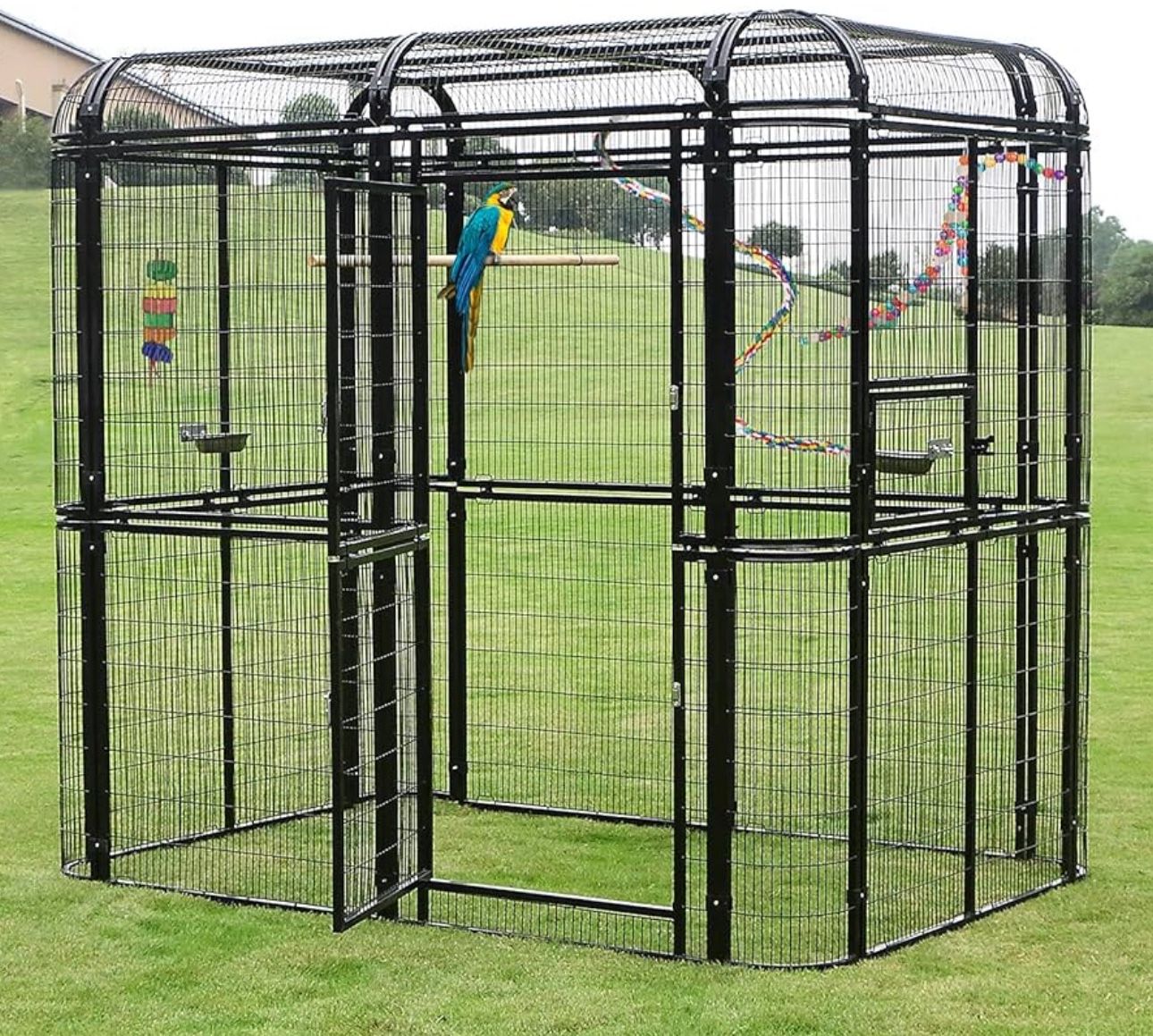 Parrot Cages for Large Birds Outdoor Extra Large Bird Cage with Bird Cage and Perch, Macaws Canaries