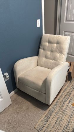 Beige rocking chair