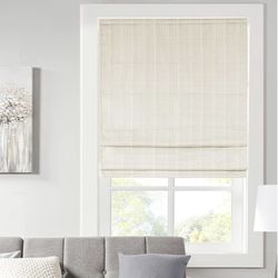 34"W x 64"H Madison Park Galen Cordless Roman Shade 
