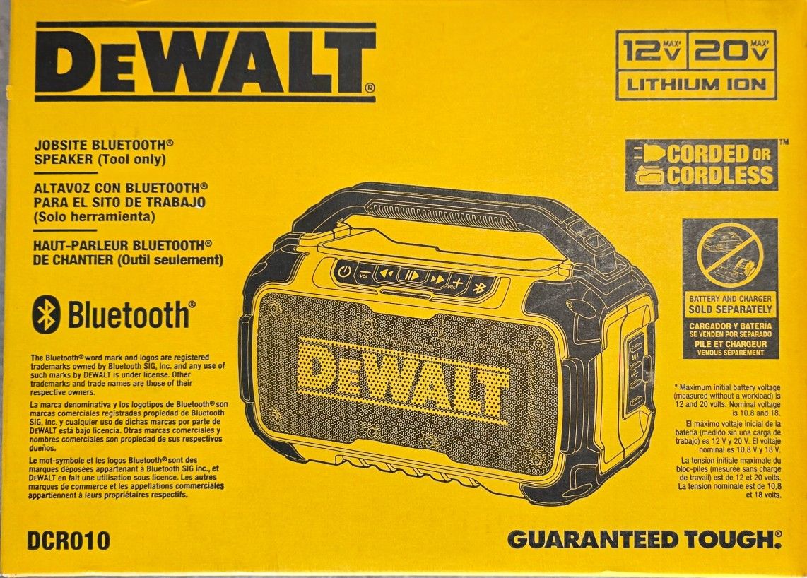 DeWalt Bluetooth Speaker