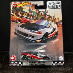 Hot Wheels Premium Boulevard Honda Civic EG Custom Version #40 Silver 2020