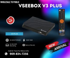 VSEEBOX V3 PLUS - BRAND NEW  - AUTHORIZED DEALER  - 1 YEAR WARRANTY  VSEEBOX SUPERBOX