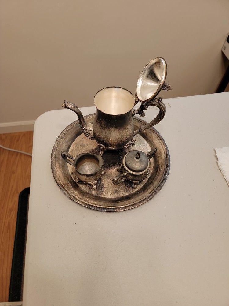 Old Silver Tea Set