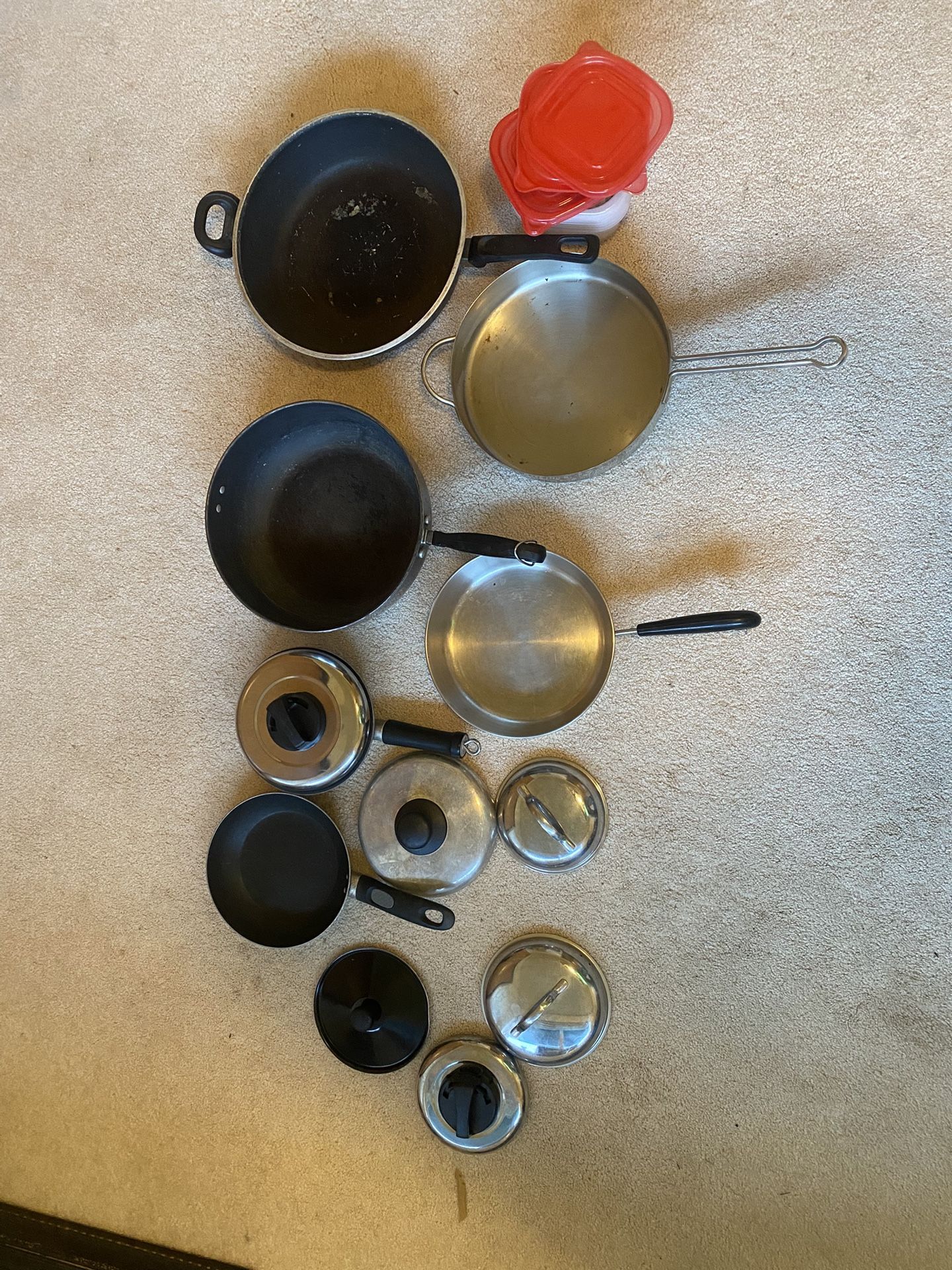 Assorted Used Cooking Pans