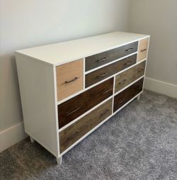 Night stand and dresser combo