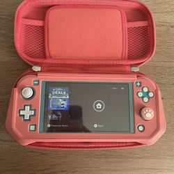 Nintendo Switch Lite With Case And Storage Card