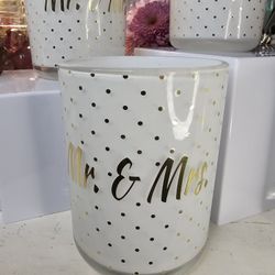 Lot ( 11)  Mr & Mrs Glass Containers 