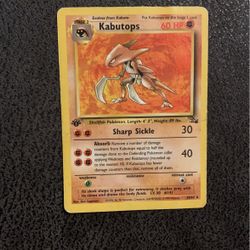 Kabutops 1st Edition
