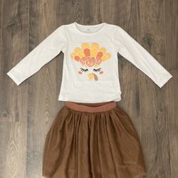 Girls size 5 Thanksgiving outfit